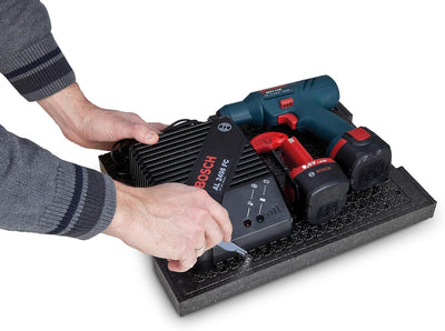 Bosch Sortimo Schnitteinlagen-Set | L BOX 136 (anthrazit) inkl. Schnitteinlagenset EPP & Deckeneinla