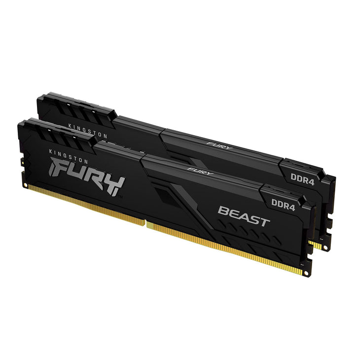 Kingston FURY Beast 16GB (2x8GB) 3200MHz DDR4 CL16 Desktop Speicher Kit mit 2 KF432C16BBK2/16 16GB K