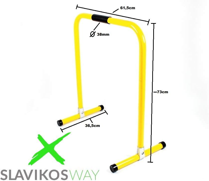 Paar Dip Station Barren Fitness Parallettes 73x61cm Calisthenics 9010014