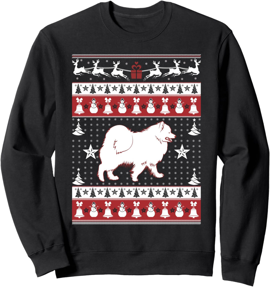 Samoyed Ugly Christmas Sweater Xmas T-Shirt - Samoyed Sweatshirt
