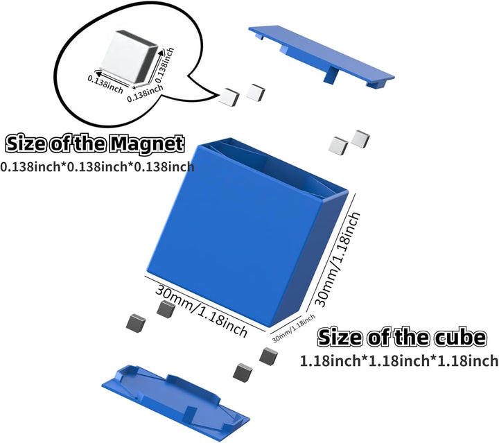 ASOK 57 PCS Magnetische Blöcke Magnetische Gebäudeblöcke mit Aufkleber für Kinder ab 3 Jahren Magnet