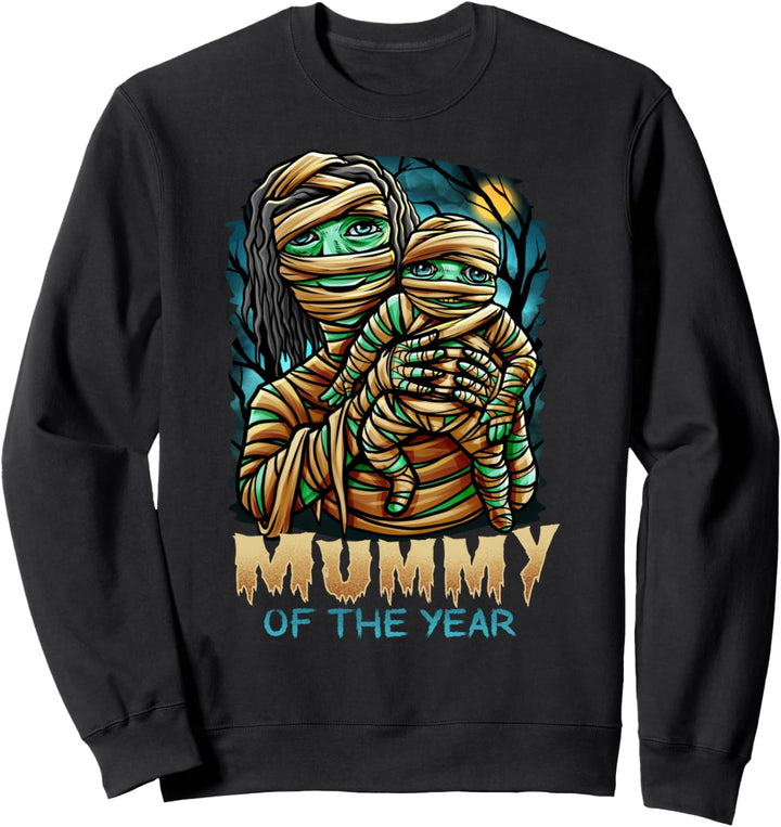First Halloween As Mom Funny Mommy Mummy of the Year Sweatshirt