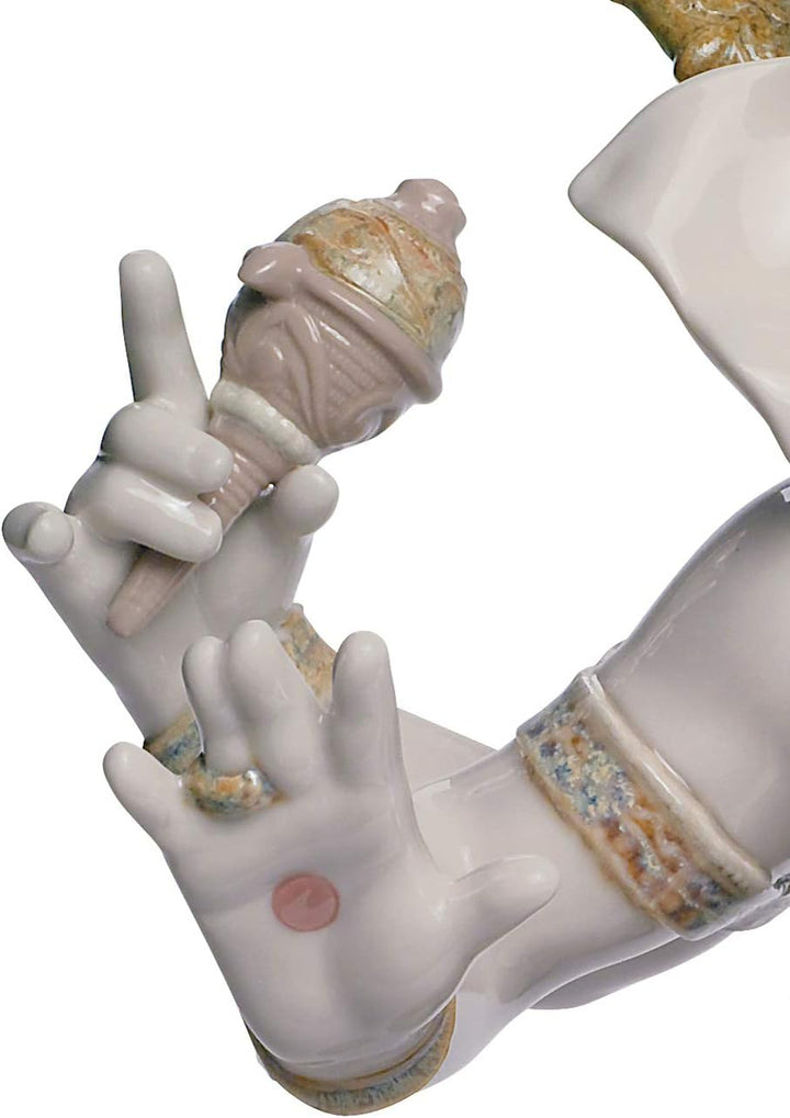 LLADRÓ Figur Tanzender Ganesha. Ganesha. Porzellan.