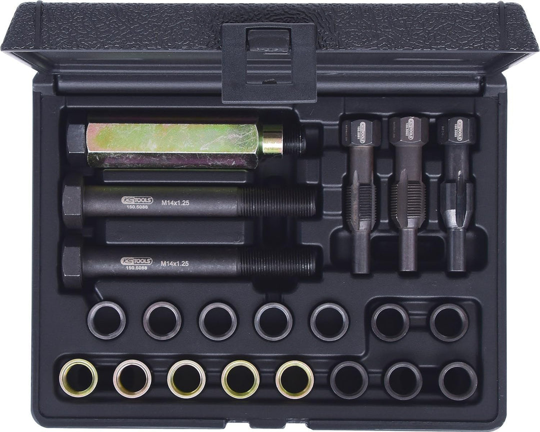 KS Tools 150.5080 THREADfix Reparatur-Satz M14x1,25 f.Zündkerzen,21-tlg.