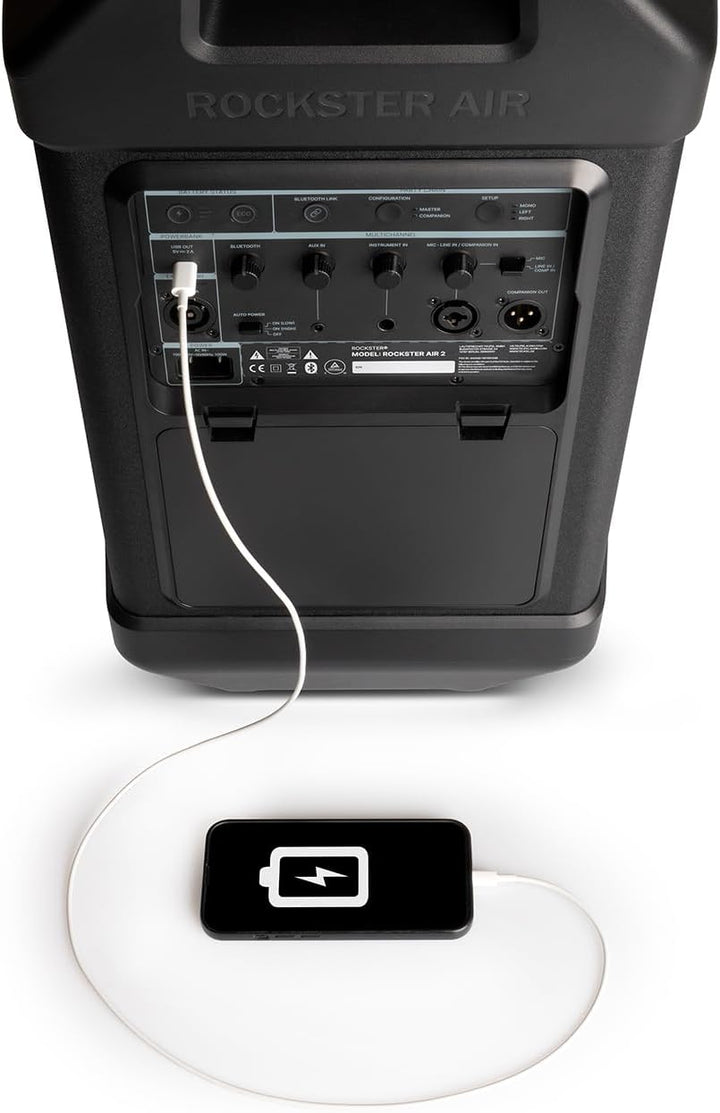 Teufel ROCKSTER AIR 2 Tragbarer Bluetooth-Speaker Stereo Set | Leistungsstark Mobiler Event Speaker,