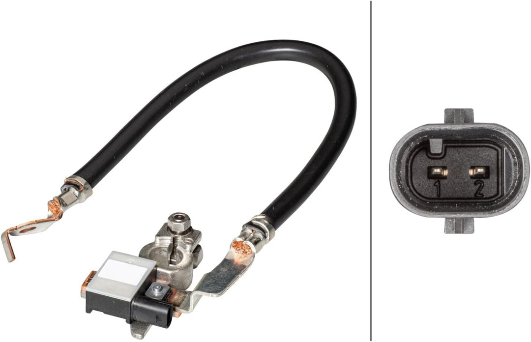 HELLA 6PK 013 442-901 Sensor, Batteriemanagement - 12V - geschraubt - Kabel: 355mm
