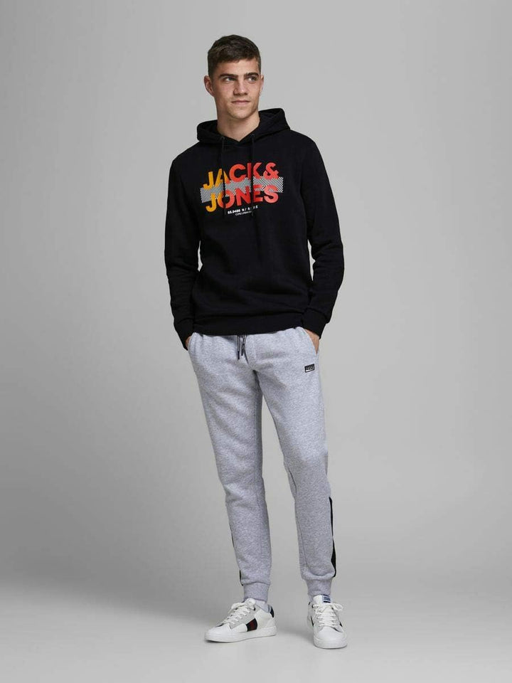 JACK & JONES Herren Jcojumbo Sweat Hood FST Kapuzenpullover S Schwarz, S Schwarz