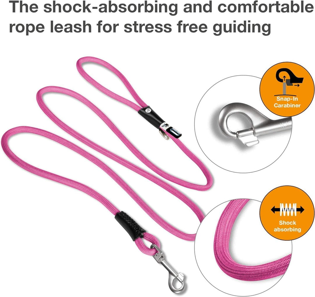 Stretch Comfort Leash Fuchsia M, Fuchsia M