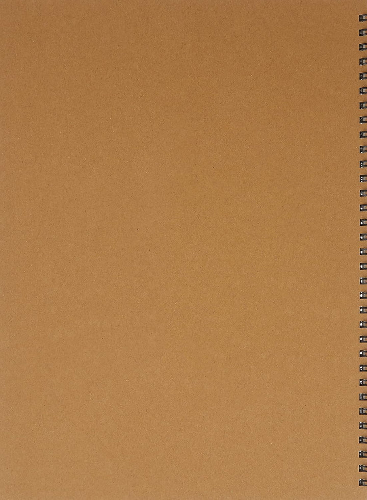 Maruman MNEMOSYNE Notizbuch, 29 x 21,6 cm (A4), 5 mm Punktraster, 70 Blatt (N109), weiss Doppeldraht