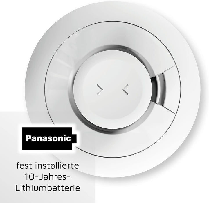 Ei Electronics Ei630W Hitzewarnmelder, Wärmewarnmelder mit Temperatursensor (58 °C) für Küche und Ba