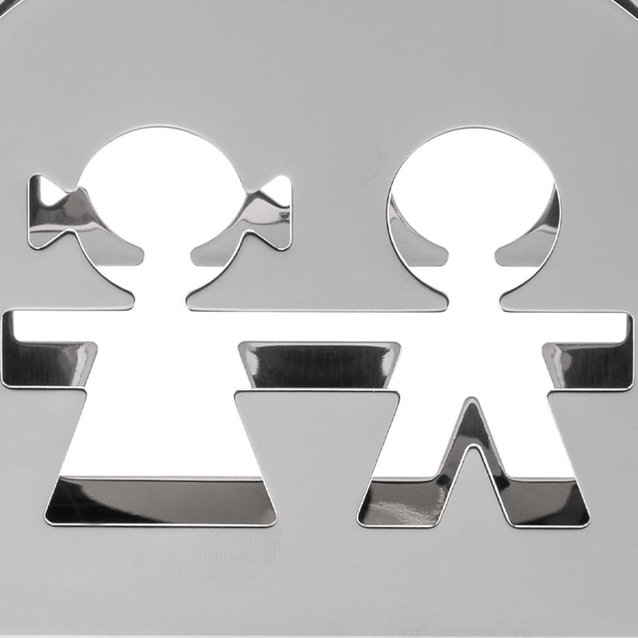 Alessi "GIROTONDO" Papierserviettenhalter aus Edelstahl Silber, Silber