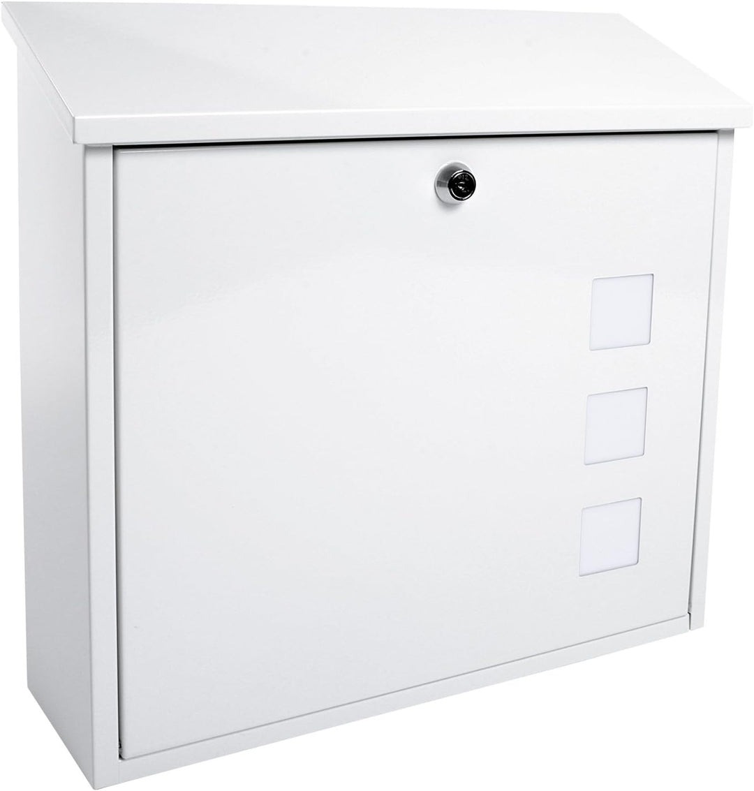 Sterling Aire Briefkasten, aus Stahl, weiss