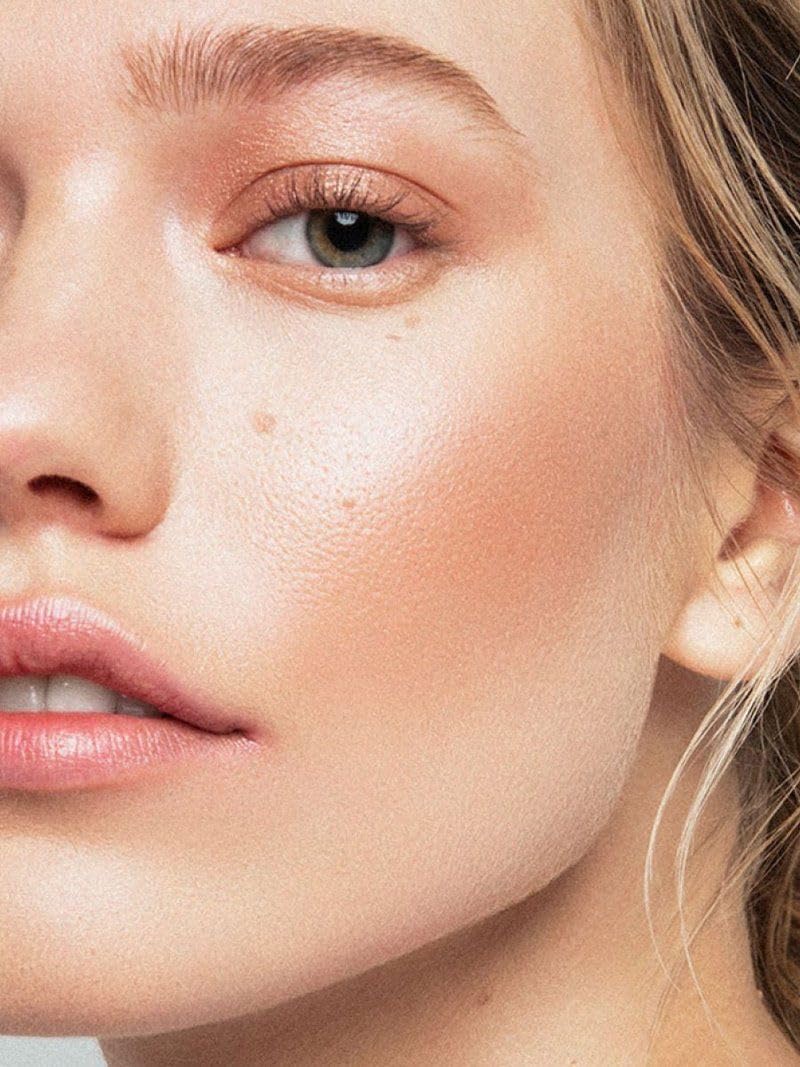 ETHEREAL BEAUTY Peach Dream Mineral Veil Blush - Natürliches, Ultradünnes Minerale Rouge Puder - Lei
