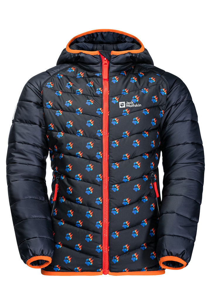 Jack Wolfskin Unisex Kinder Zenon Print Jacket K Jacket 128 night blue all over, 128 night blue all