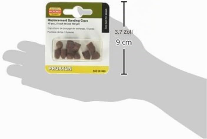 Proxxon Ersatzschleifkappen K80+150, 5 Stück, rostrot, 28989