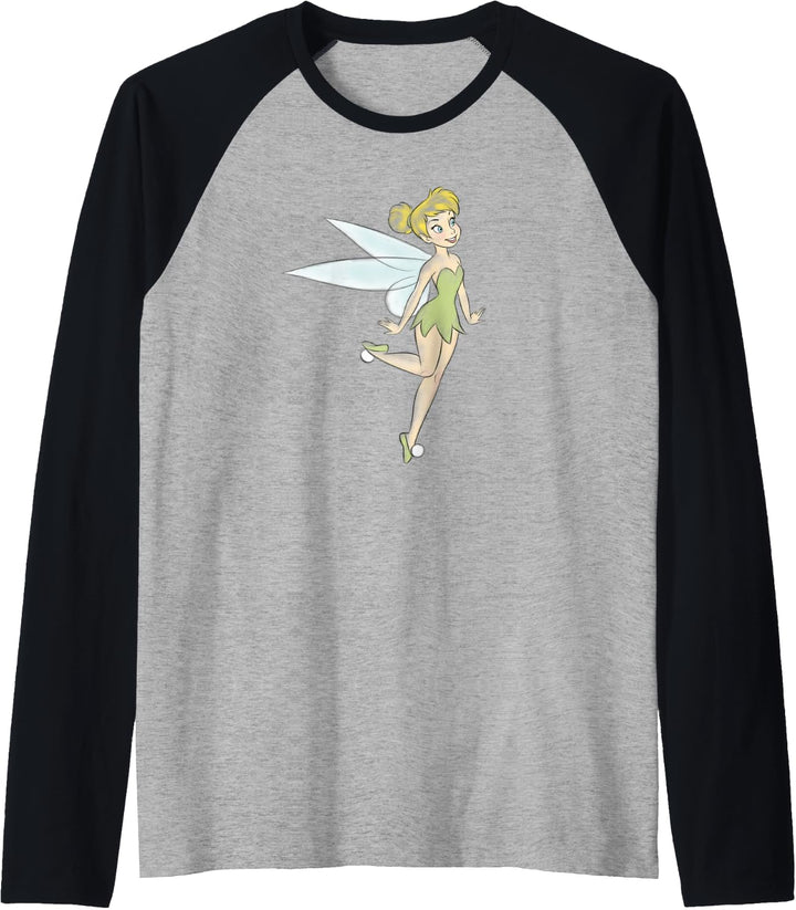 Disney Peter Pan Tinkerbell Happy Watercolor Raglan