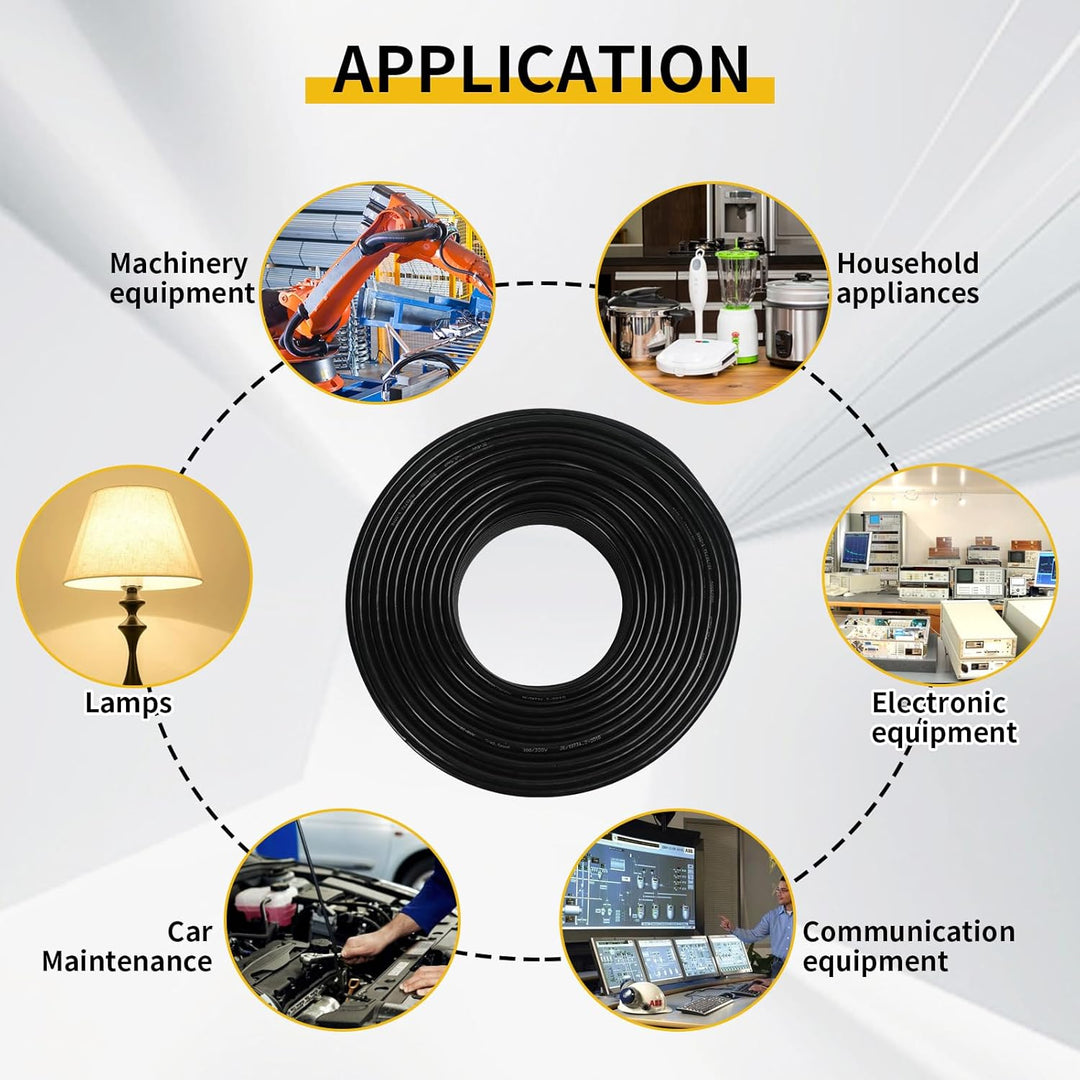 AOHEWEI 5 adriges Anhängerkabel 12V 24V Kfz Wohnwagenkabel 5 x 0,75 mm² rundes dünnwandiges elektris