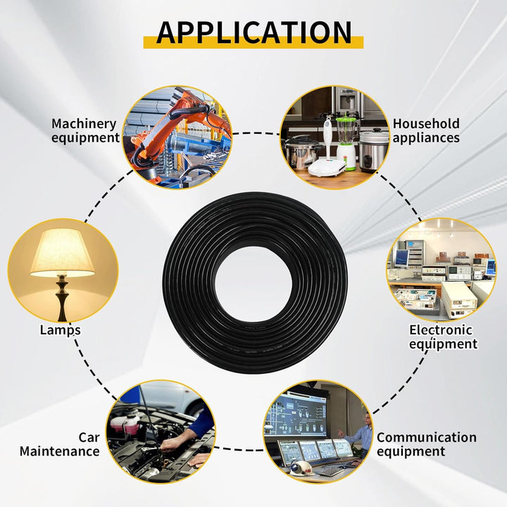 AOHEWEI 5 adriges Anhängerkabel 12V 24V Kfz Wohnwagenkabel 5 x 0,75 mm² rundes dünnwandiges elektris