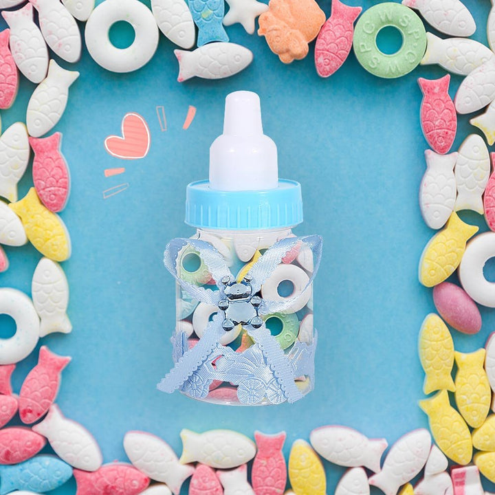 Fdit 50 Stück Candy Flasche Party Geschenke Baby Dusche Flasche Gadgets Partyzubehör Baby Fläschchen