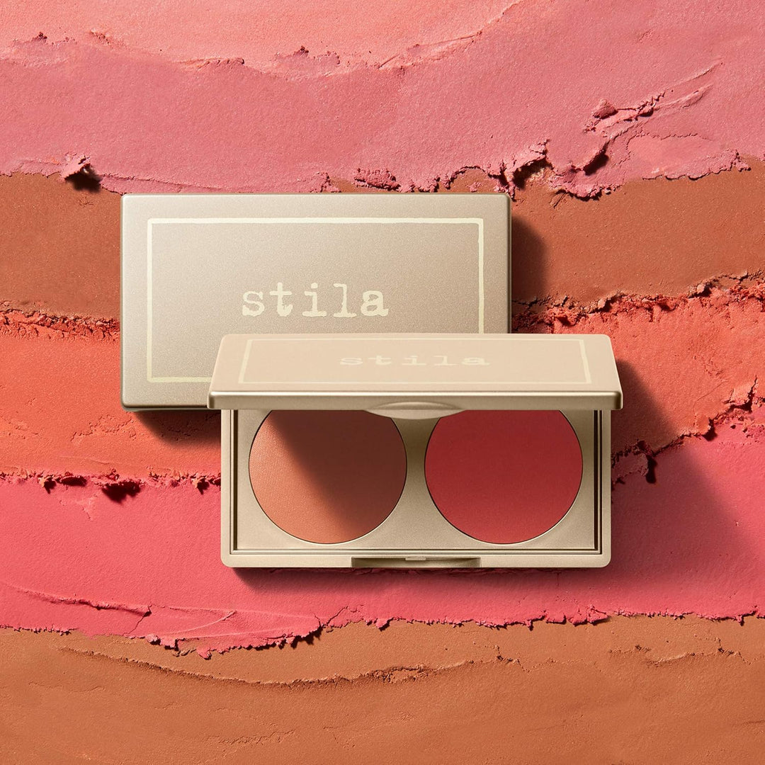 Stila Putty Blush/Bronzer Duo - Bronzierte Petunie - natürliches Macadamiaöl - 48 g, Bronzierte Petu
