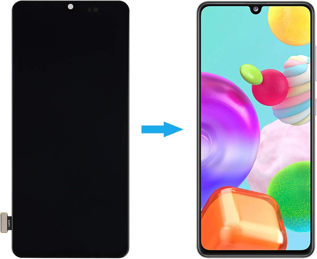Duotipa Display Kompatibel mit Samsung Galaxy A41 SM-A415F/DSN 6.1" Super AMOLED Display Bildschirm