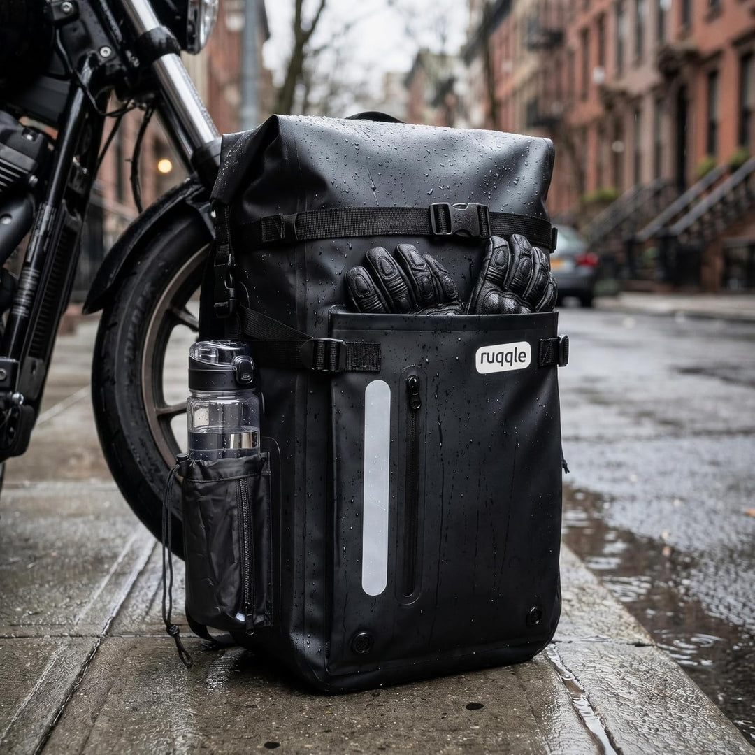Ruqqle Wasserdichter Rucksack, vielseitig, wasserdicht Tasche, Dry Bag 20/30/45 l, mit 3 Aussentasch