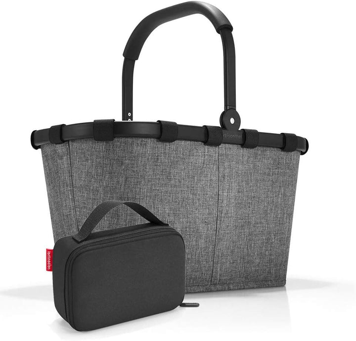 Set carrybag BK, thermocase OY, SBKOY Einkaufskorb mit Kleiner K?hltasche, Twist Silver + Black (705