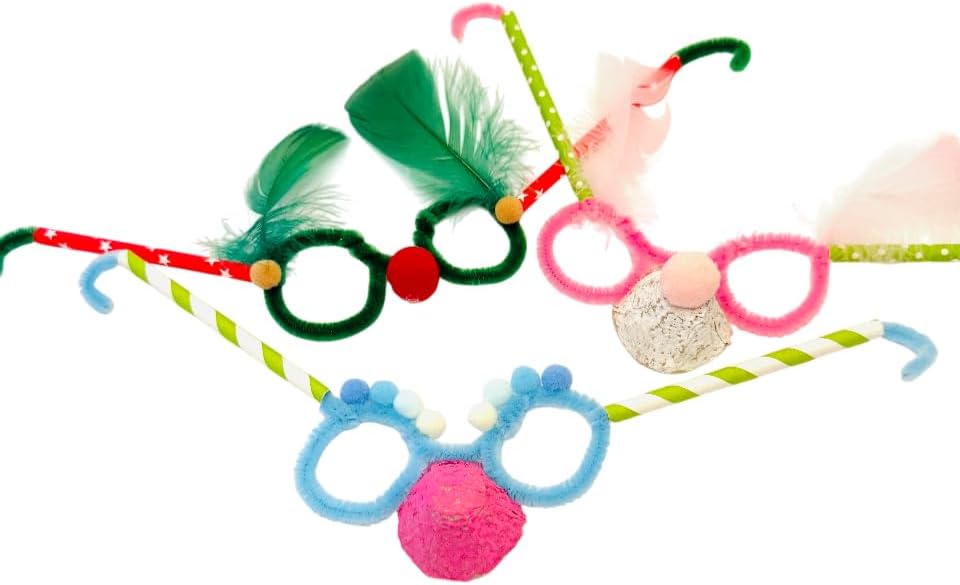 Lulubug Bastelset Kinder, 1000 Teile + Bastelanleitung | Tonkarton, Washi Tape, Chenille-Drähte, Wac