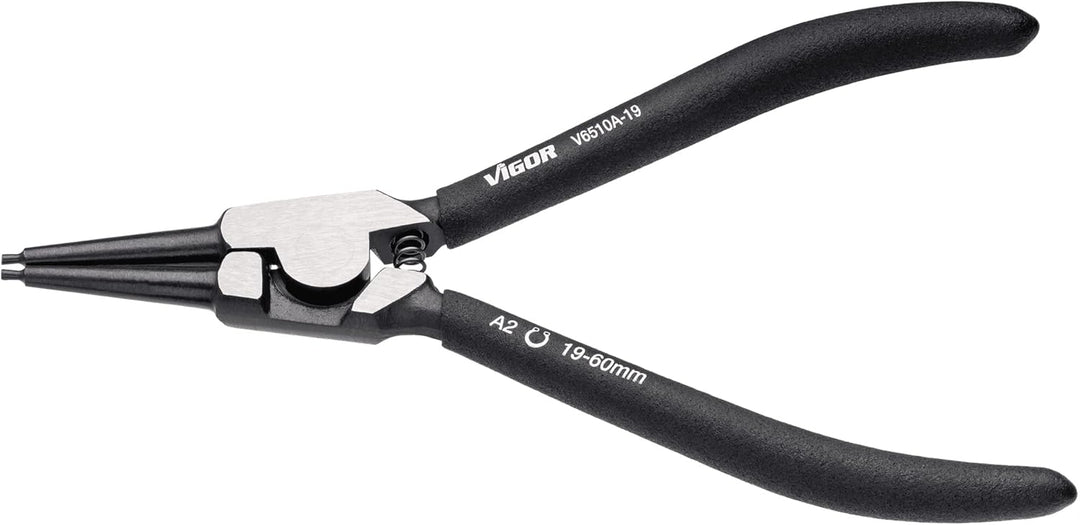 VIGOR Sicherungsring-Zange ∙ V6510A-19 Aussensicherung Gerade 19-60 mm, Aussensicherung Gerade 19-60