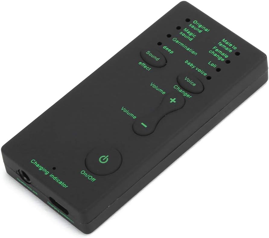 Dpofirs Voice Changer Soundkarte für Computer, Sound Converter mit 7 verschiedenen Sprachänderungen,