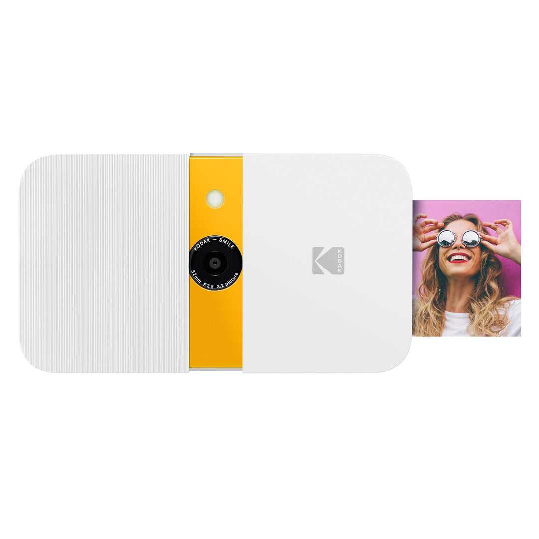 KODAK Smile Digital Sofortbildkamera mit 2x3 ZINK Drucker - HD-Qualität - 10MP, LCD Display, Micro S