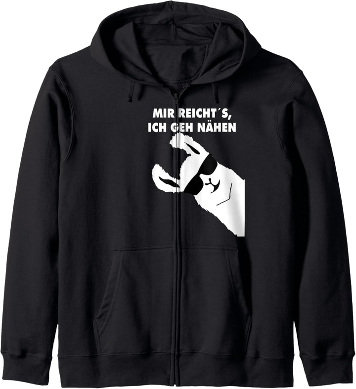 MIR REICHTS ICH GEH NÄHEN Kapuzenjacke