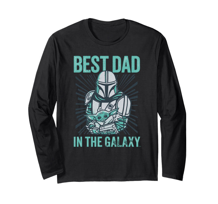 Star Wars The Mandalorian and Grogu Best Dad in the Galaxy Langarmshirt