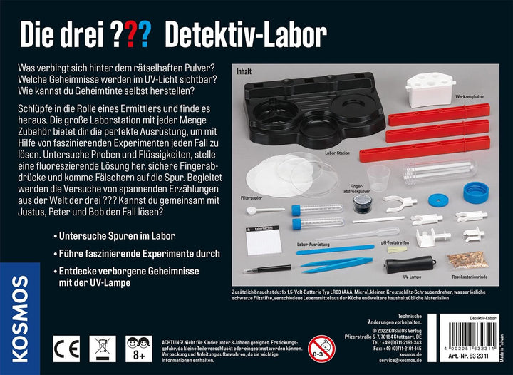Die drei ??? Detektiv-Labor von KOSMOS, Untersuche Spuren und löse Geheimnisse, Laborstation zum Exp