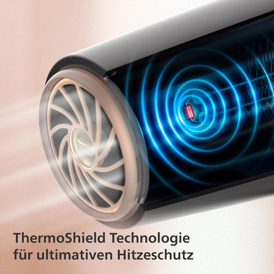 Philips 5000 Series Haartrockner – Föhn mit ThermoShield Technologie, Volumendiffusor und 9 mm und 1