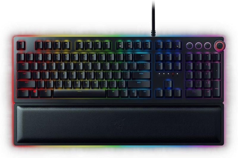 Razer Huntsman Elite Mechanische Gaming-Tastatur, Opto-Mechanische Taste, UK-Layout, Hunstman Elite