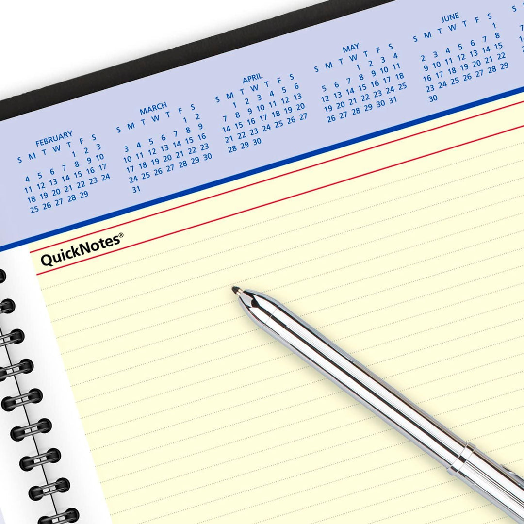 AT-A-GLANCE 2024 Wochen- & Monatsplaner, QuickNotes, offener Terminplaner, Monatsregister, 20,3 x 25