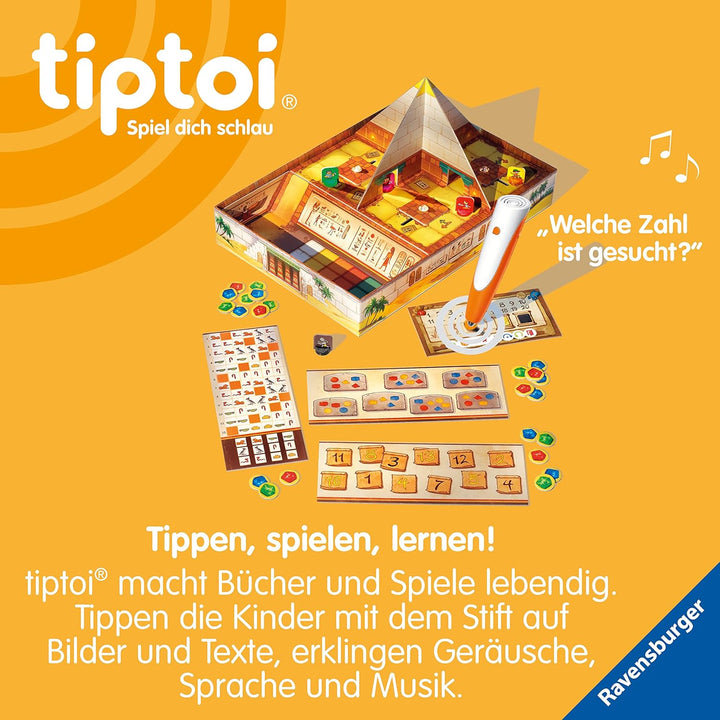 Ravensburger tiptoi Spiel 00120 Das Geheimnis der Logik-Pyramide - Lernspiel ab 6 Jahren, Logikspiel