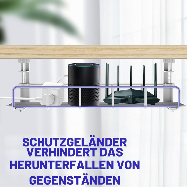 REFLYING Kabelmanagement unter dem Schreibtisch Untertisch Kabelmanagement, Kabelkorb zum Verwalten