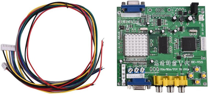 Arcade Game Video Ausgabe Konverterkarte CGA/EGA/YUV/RGB zu VGA Arcade Spiel HD Video Converter Adap