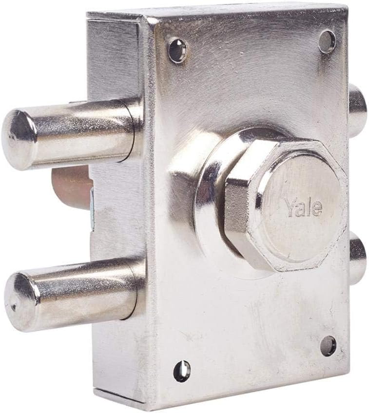Yale 3010453 Schloss 16-hn, vernickelt Vernickelt 16 Runder Zylinder, Vernickelt 16 Runder Zylinder