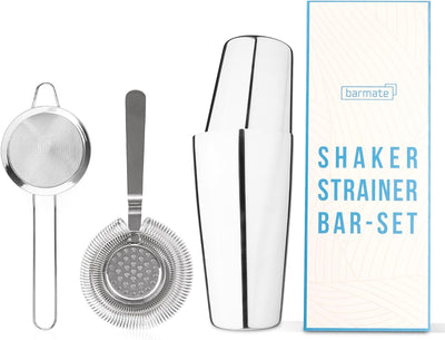 barmate Cocktail Shaker aus Edelstahl, Profi Boston Shaker, hochwertiges Barzubehör, 2-teilig 750ml