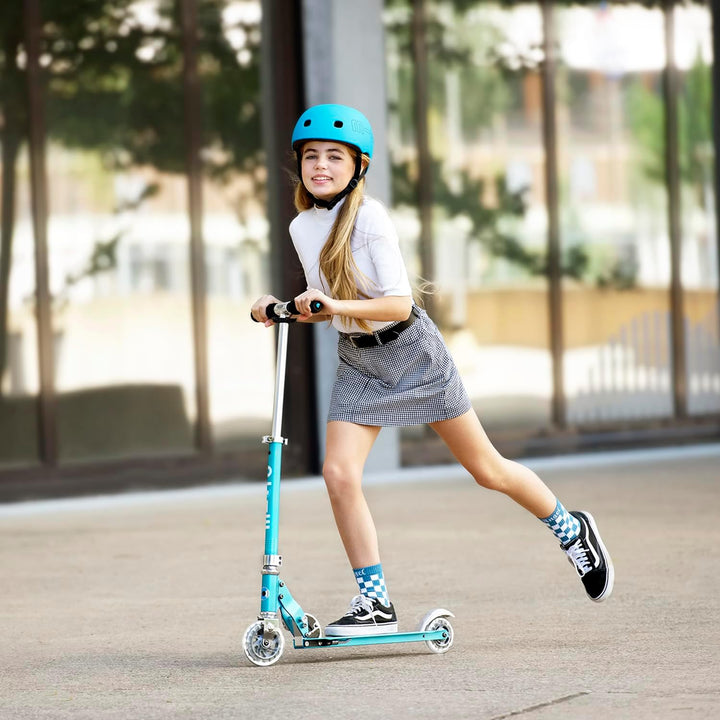 MICRO™ Sprite LED Kinder Kinderscooter | Cityroller mit LED-Rollen | klappbar und Lenker höhenverste