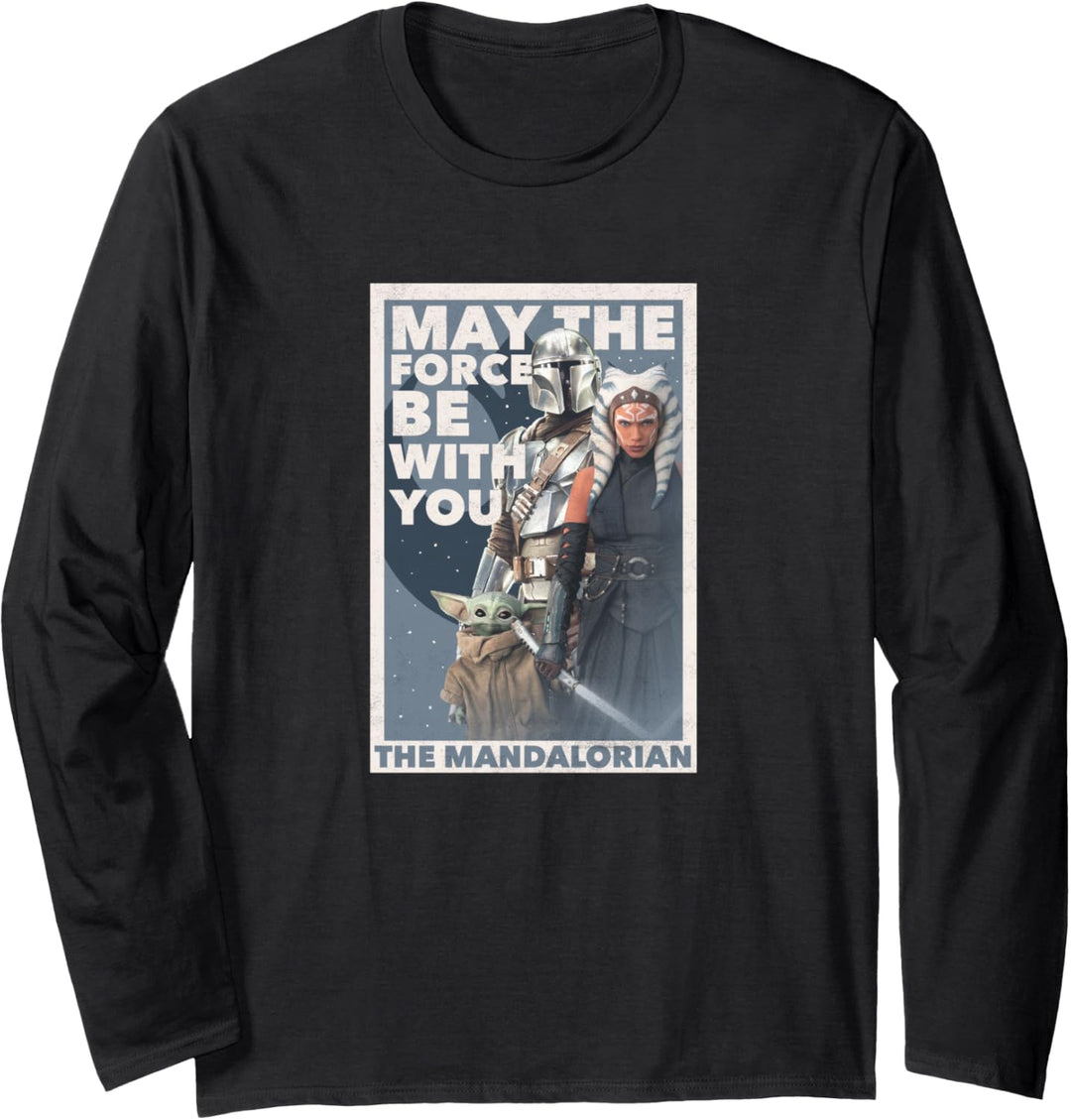 Star Wars: The Mandalorian Ahsoka May The Force Poster R13 Langarmshirt
