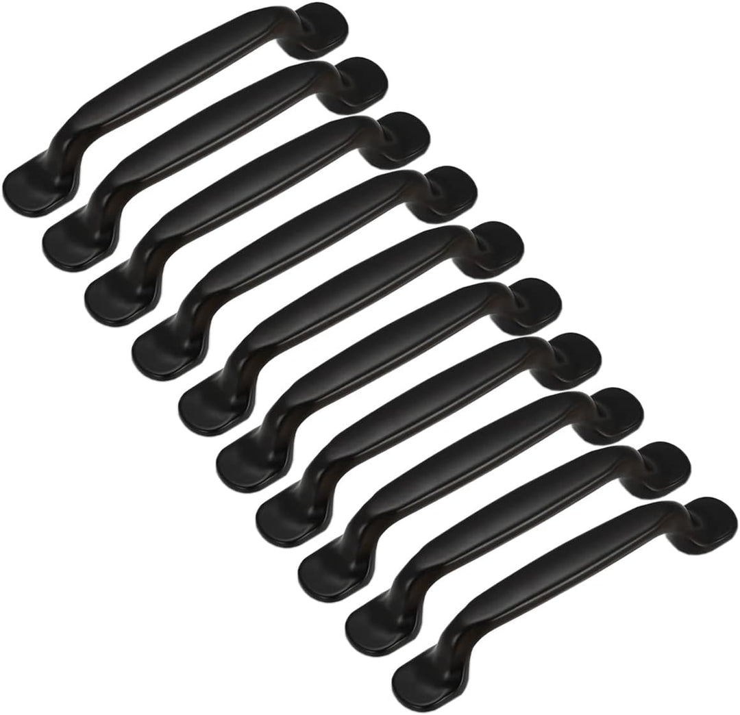 Qrity 10 Stücke Schwarz 96mm Türgriff Möbelgriff Stangengriff Küchengriff Schubladegriff Artikel Gri