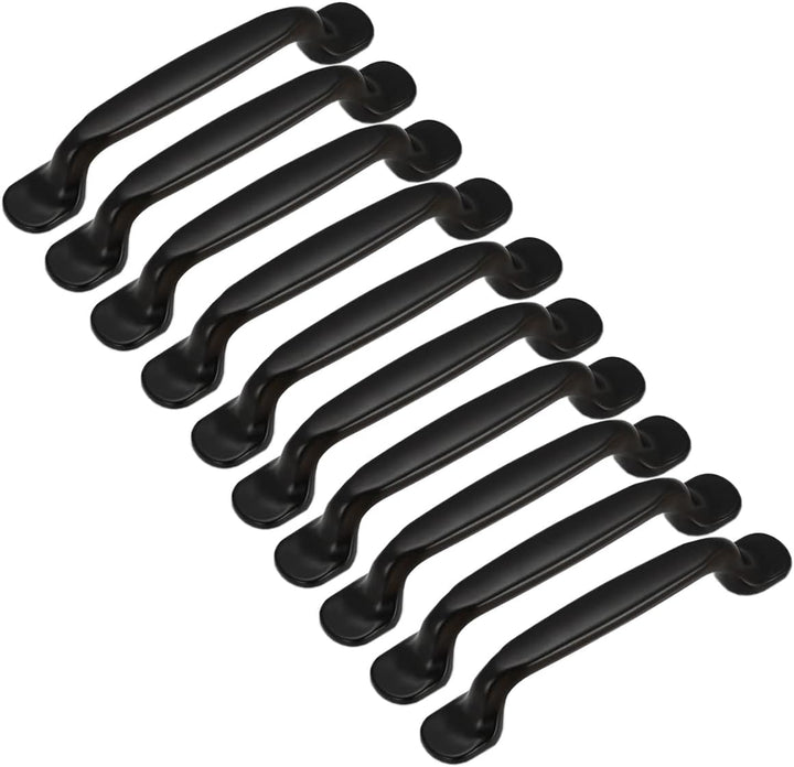 Qrity 10 Stücke Schwarz 96mm Türgriff Möbelgriff Stangengriff Küchengriff Schubladegriff Artikel Gri