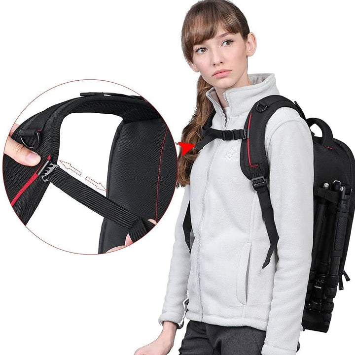 Beschoi Fotorucksack wasserdicht Kameratasche Kamerarucksack mit Laptopfach für Canon Sony Nikon Oly