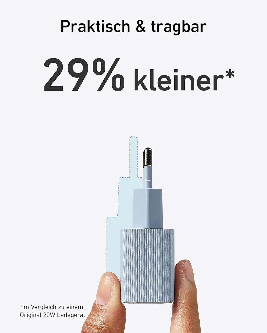 Anker Nano USB C Netzteil, 30W High-Speed USB C Ladegerät, PIQ 3.0 und PPS Schnellladeleistung, Komp