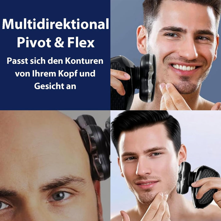 2 Stück Ersatzköpfe für Remington Balder Kopfrasierer XR7000/XR1500/XR1501-5-fach Dual Track Scherkö