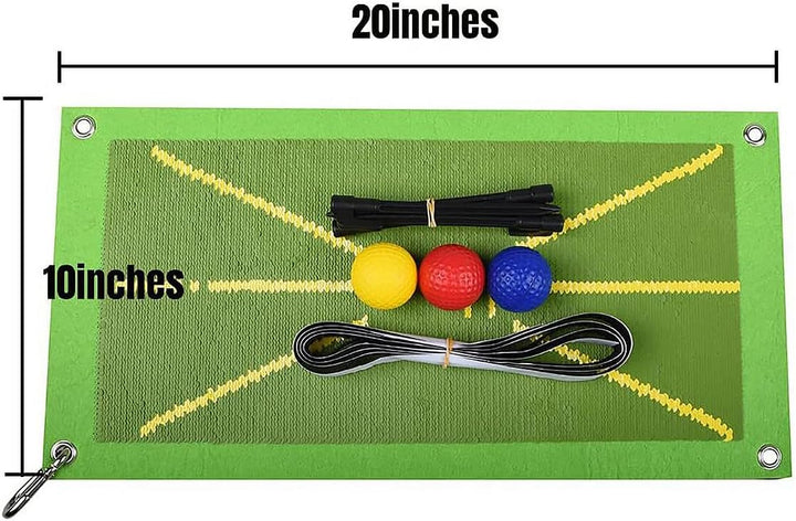 POFET Golf-Trainingsmatte zur Schwungerkennung, Golf-Divot-Matte, Analyse des Schwungpfads und korre